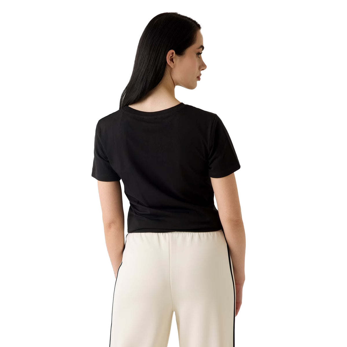 Jet Black - Back - Guess Womens-Ladies Regular T-Shirt