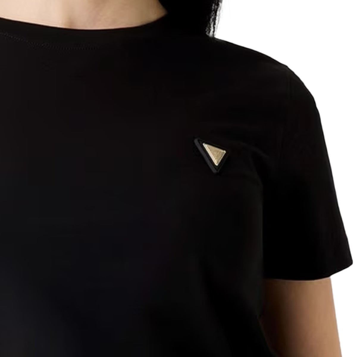 Jet Black - Lifestyle - Guess Womens-Ladies Regular T-Shirt