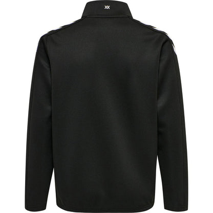 Black - Back - Hummel Childrens-Kids Core XK Polyester Half Zip Sweatshirt
