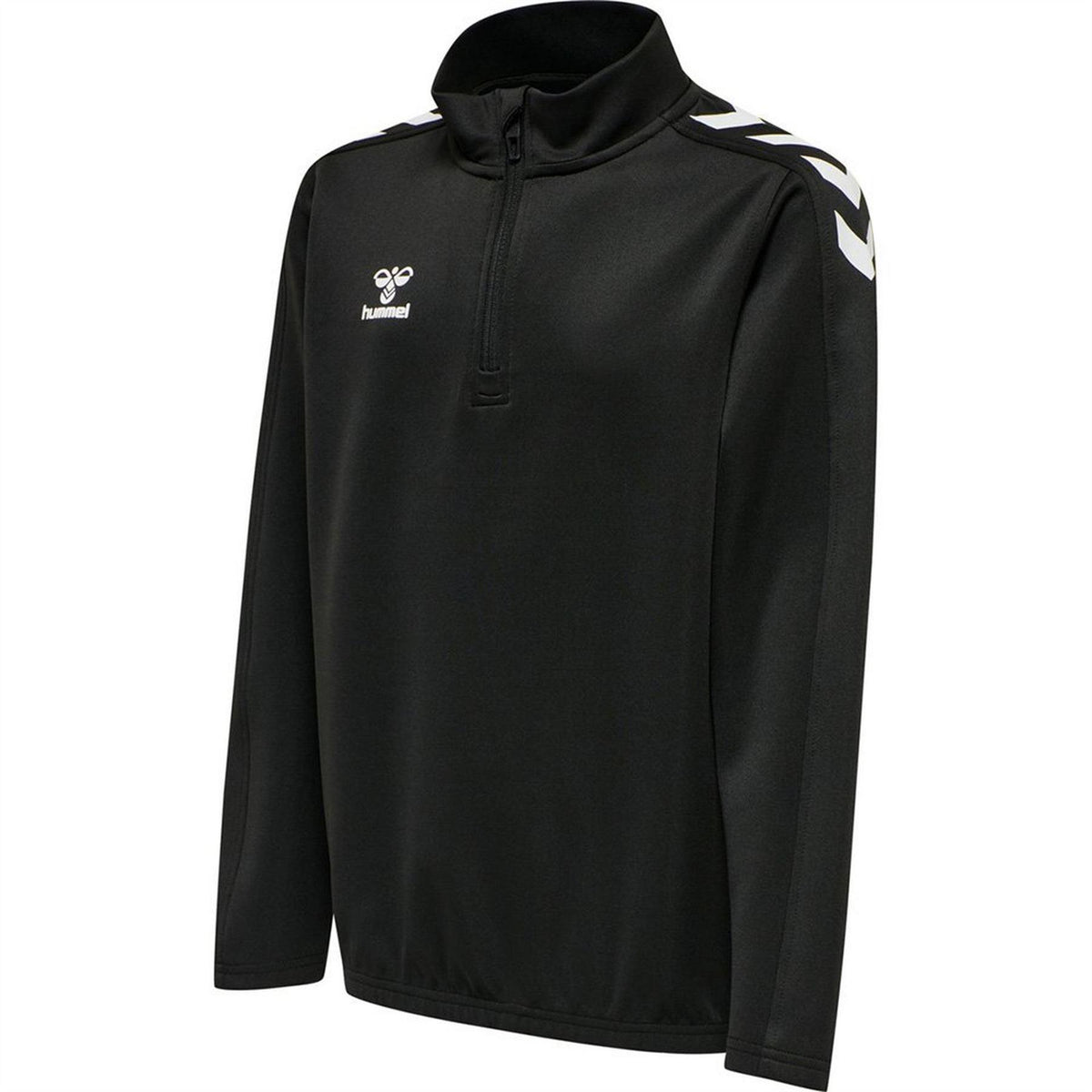 Black - Side - Hummel Childrens-Kids Core XK Polyester Half Zip Sweatshirt