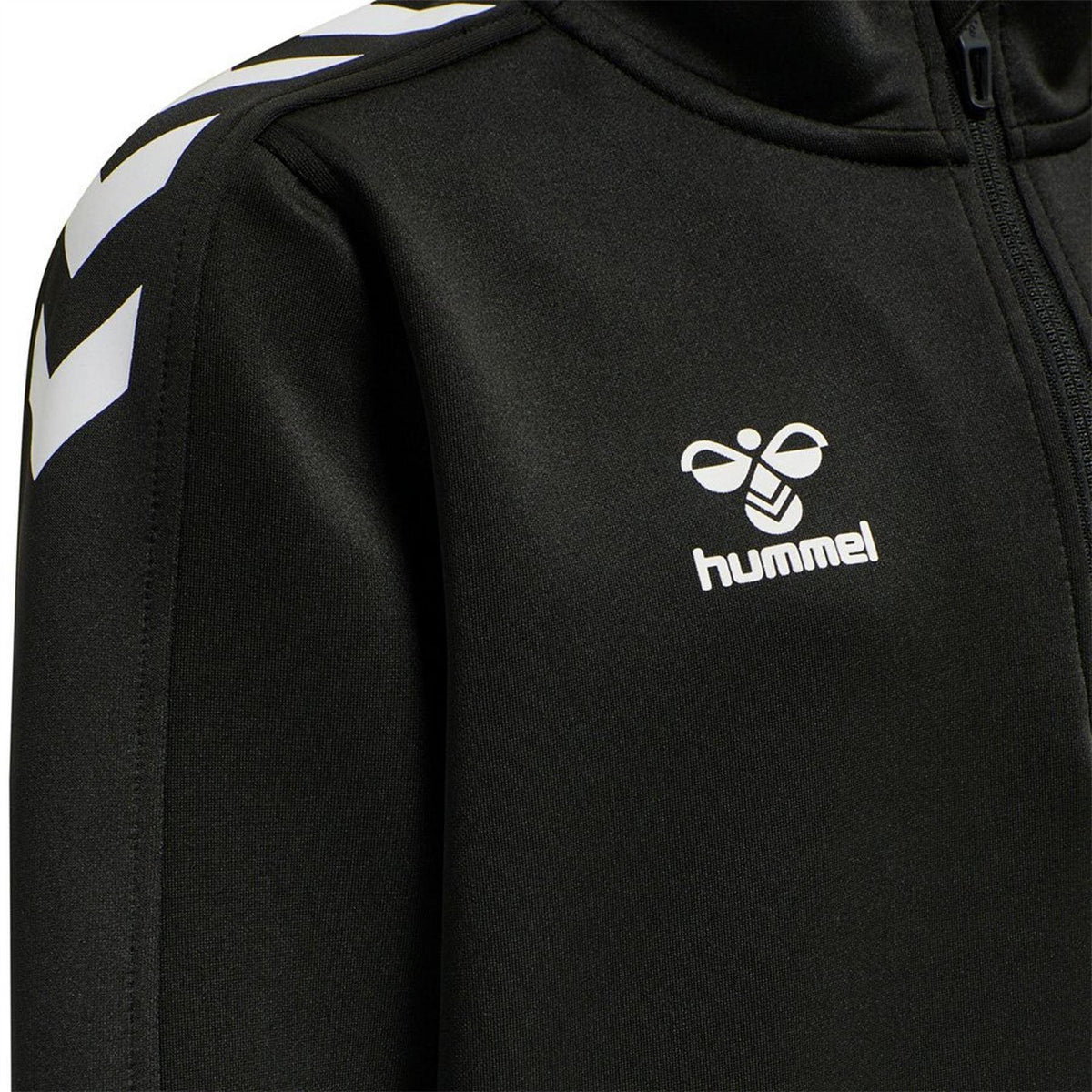 Black - Lifestyle - Hummel Childrens-Kids Core XK Polyester Half Zip Sweatshirt
