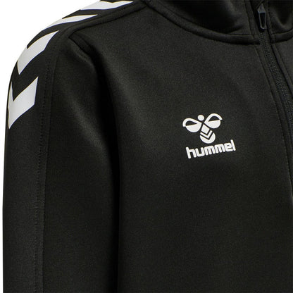 Black - Lifestyle - Hummel Childrens-Kids Core XK Polyester Half Zip Sweatshirt