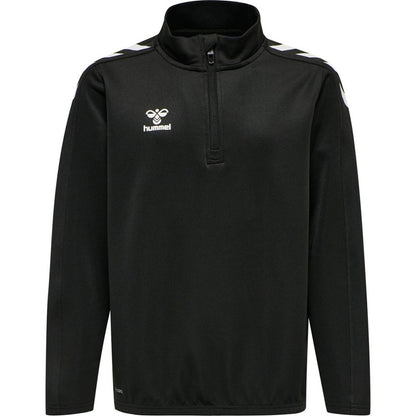 Black - Front - Hummel Childrens-Kids Core XK Polyester Half Zip Sweatshirt