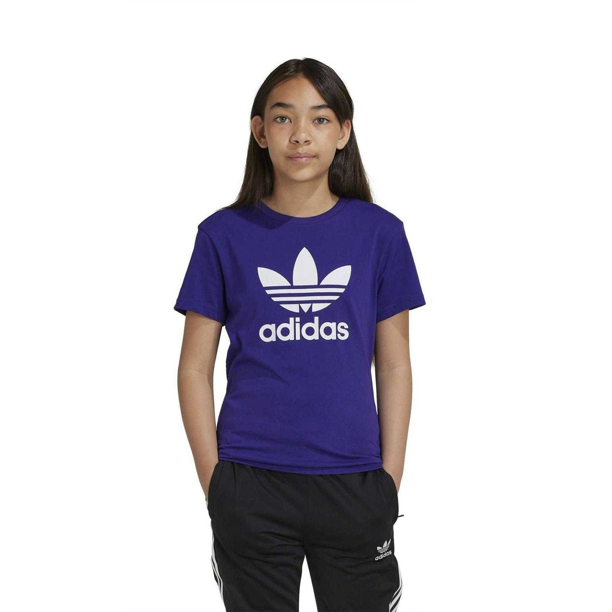 Purple - Close up - Adidas Childrens-Kids T-Shirt