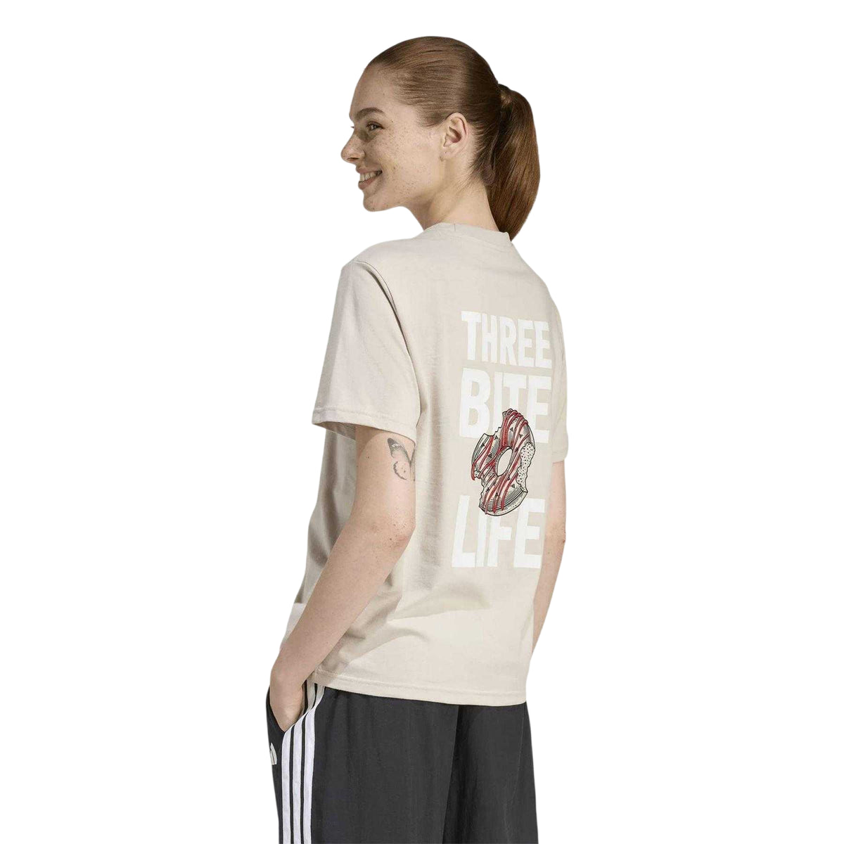 White - Back - Adidas Womens-Ladies Soft Touch T-Shirt