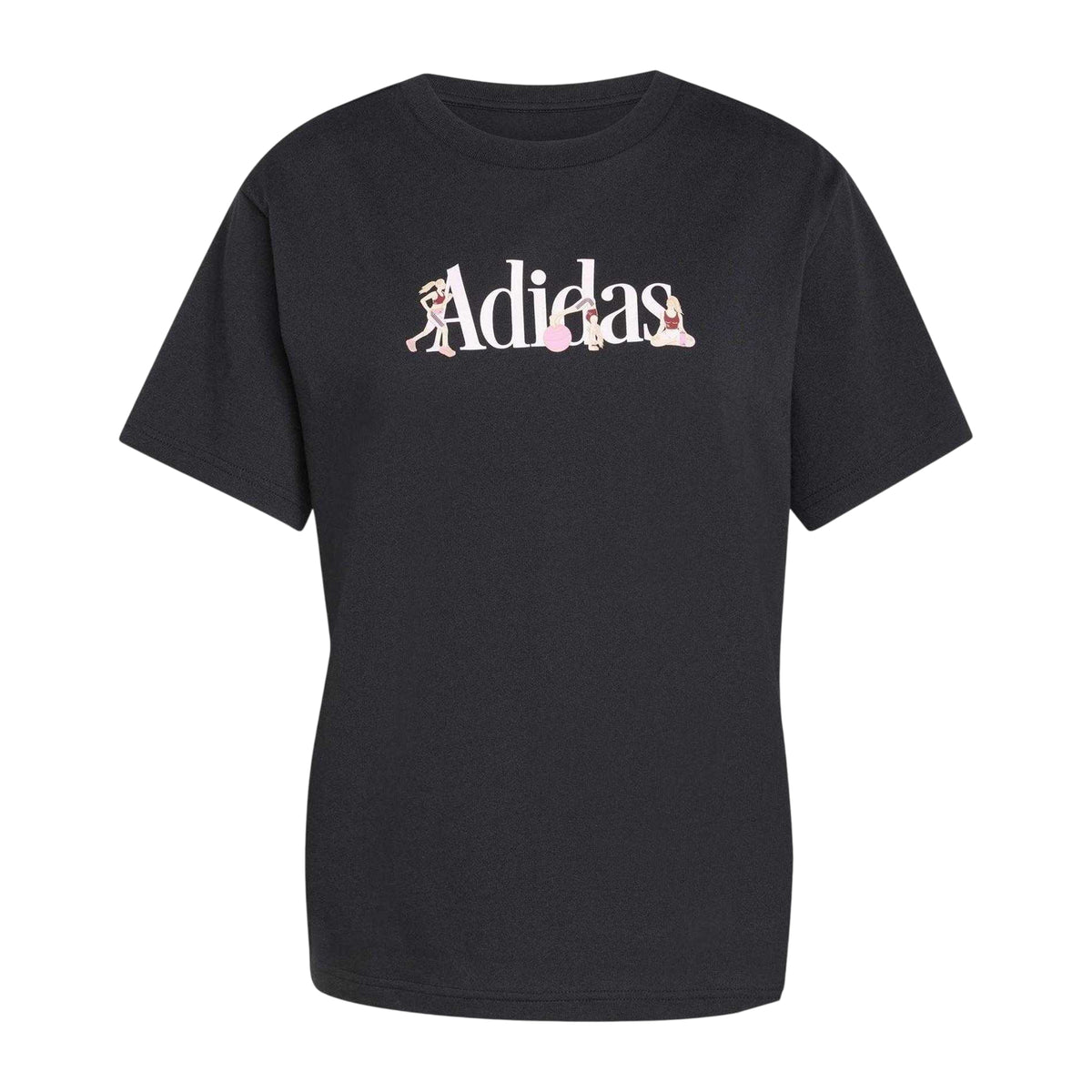 Black - Front - Adidas Womens-Ladies Soft Touch T-Shirt