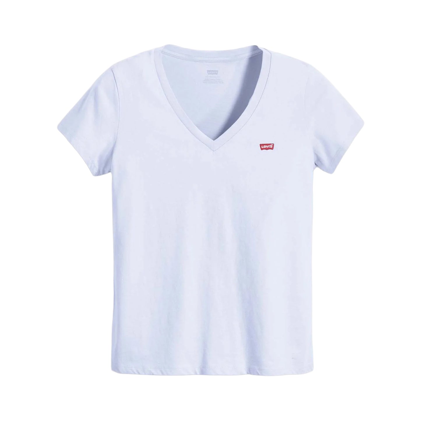 Light Blue - Front - Levis Womens-Ladies The Perfect V Neck T-Shirt