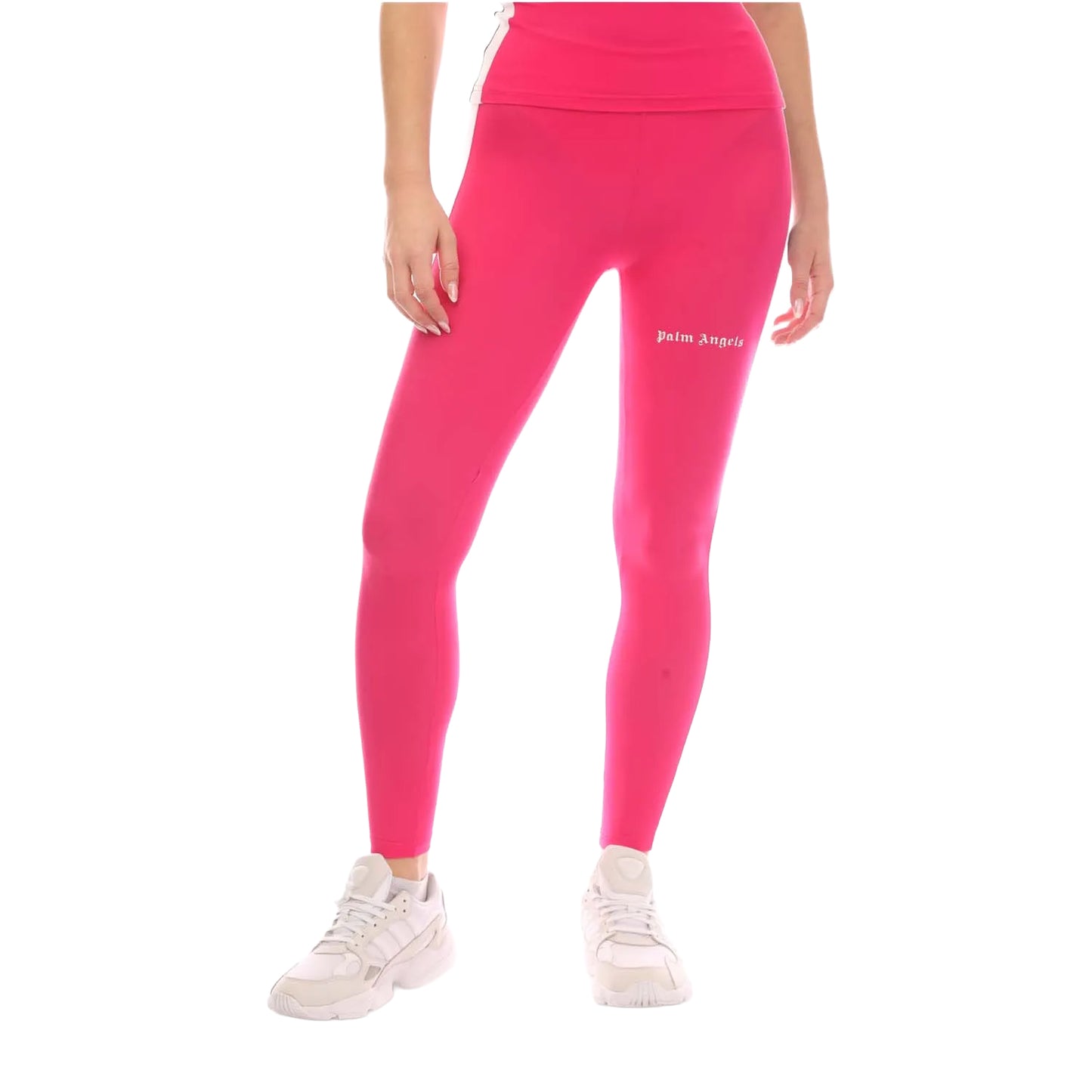 Fuchsia-White - Front - Palm Angels Womens-Ladies Leggings