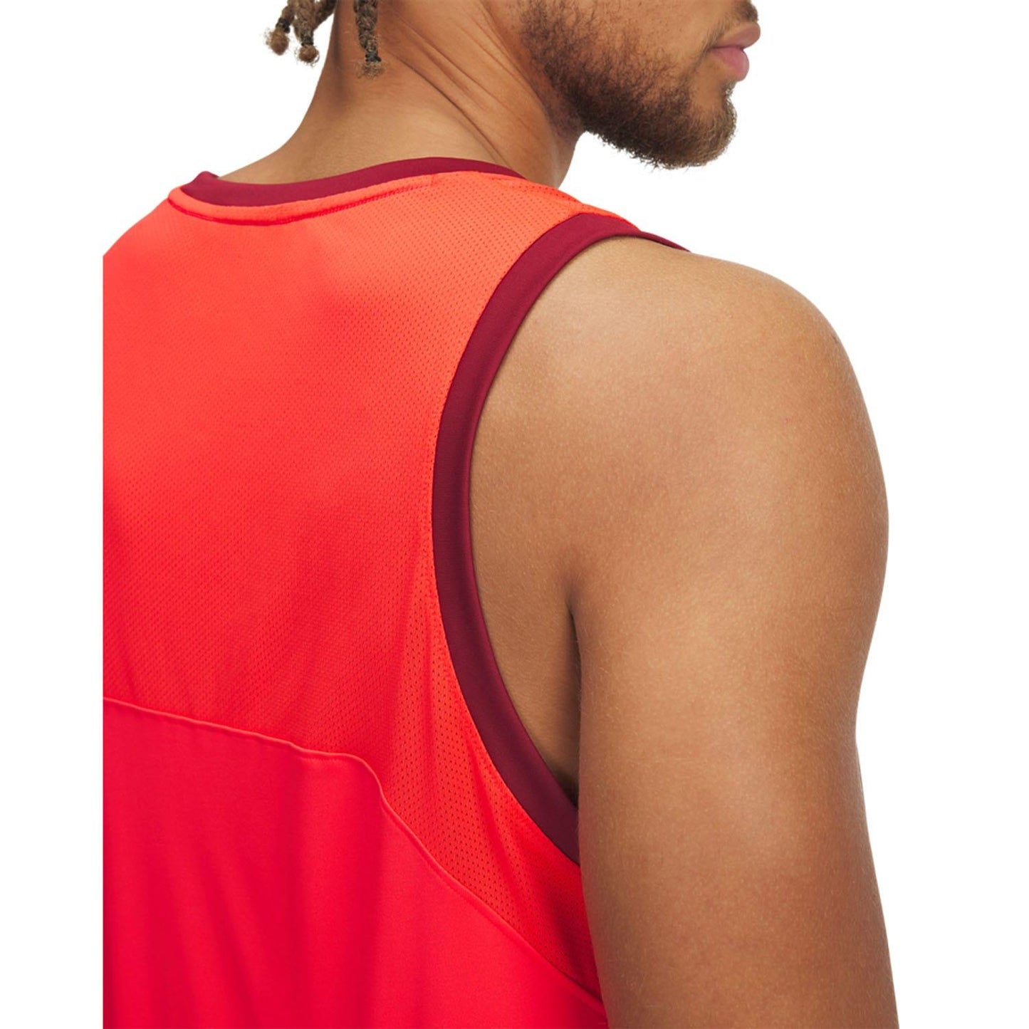 Red - Side - Under Armour Mens Performance Tank Top