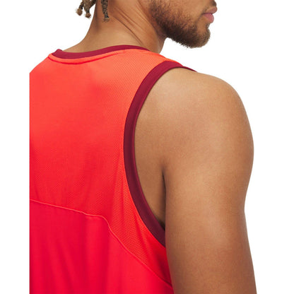 Red - Side - Under Armour Mens Performance Tank Top