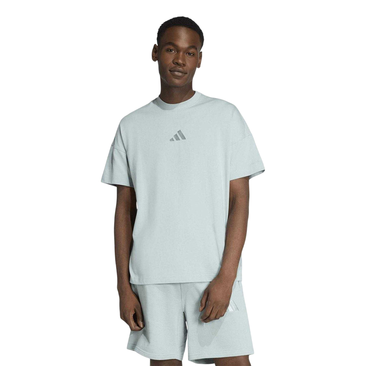 Sage - Side - Adidas Mens Embroidered Logo T-Shirt