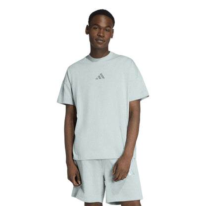 Sage - Side - Adidas Mens Embroidered Logo T-Shirt