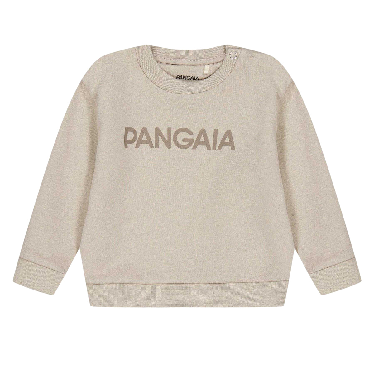 Stone - Front - Pangaia Baby Logo Crew Neck Sweatshirt