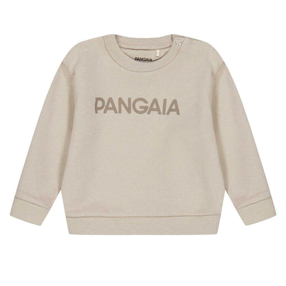 Stone - Front - Pangaia Baby Logo Crew Neck Sweatshirt