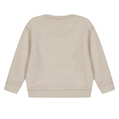 Stone - Back - Pangaia Baby Logo Crew Neck Sweatshirt