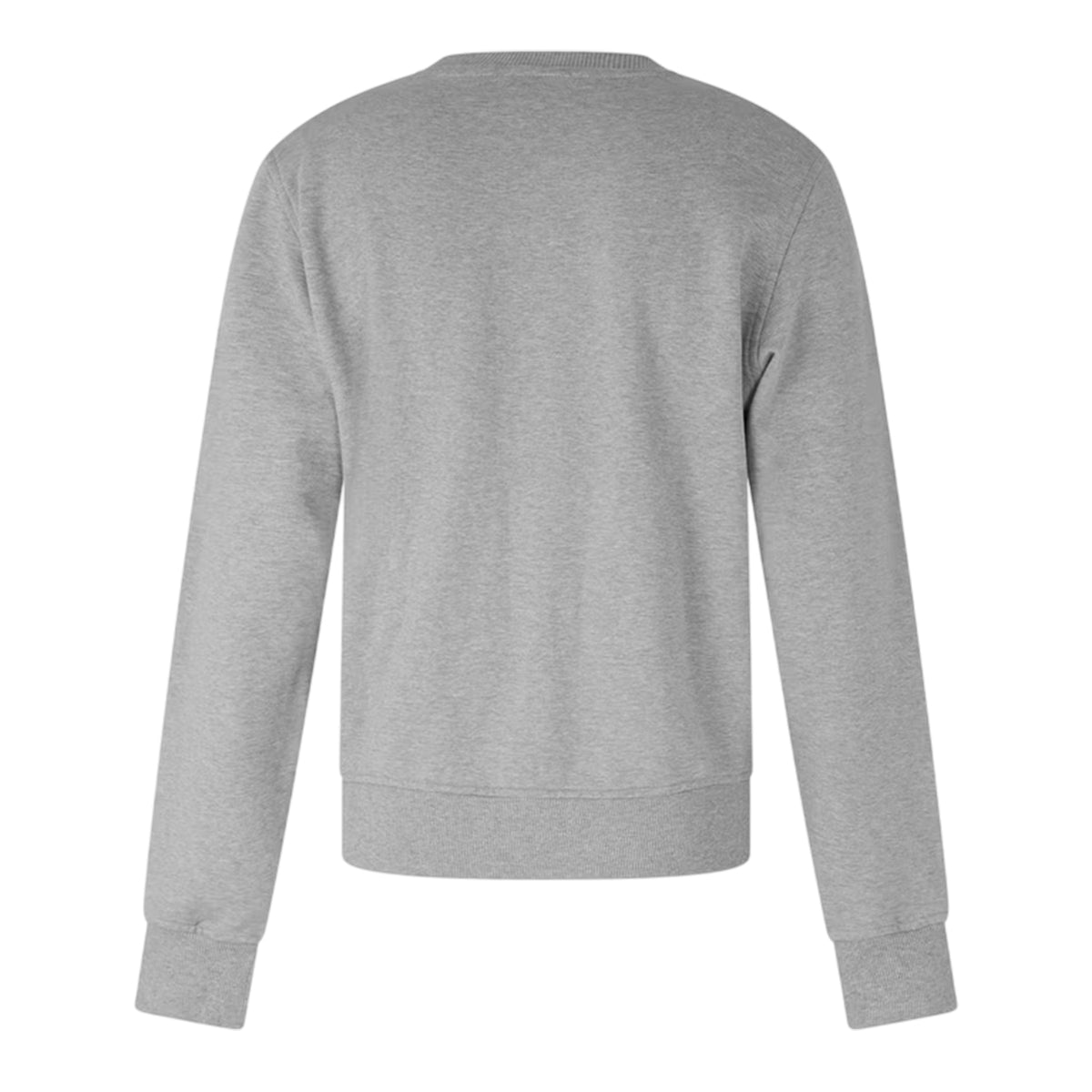 Grey Melange - Back - Diesel Mens S-Ginn-D Felpa Embroidered Logo Sweatshirt