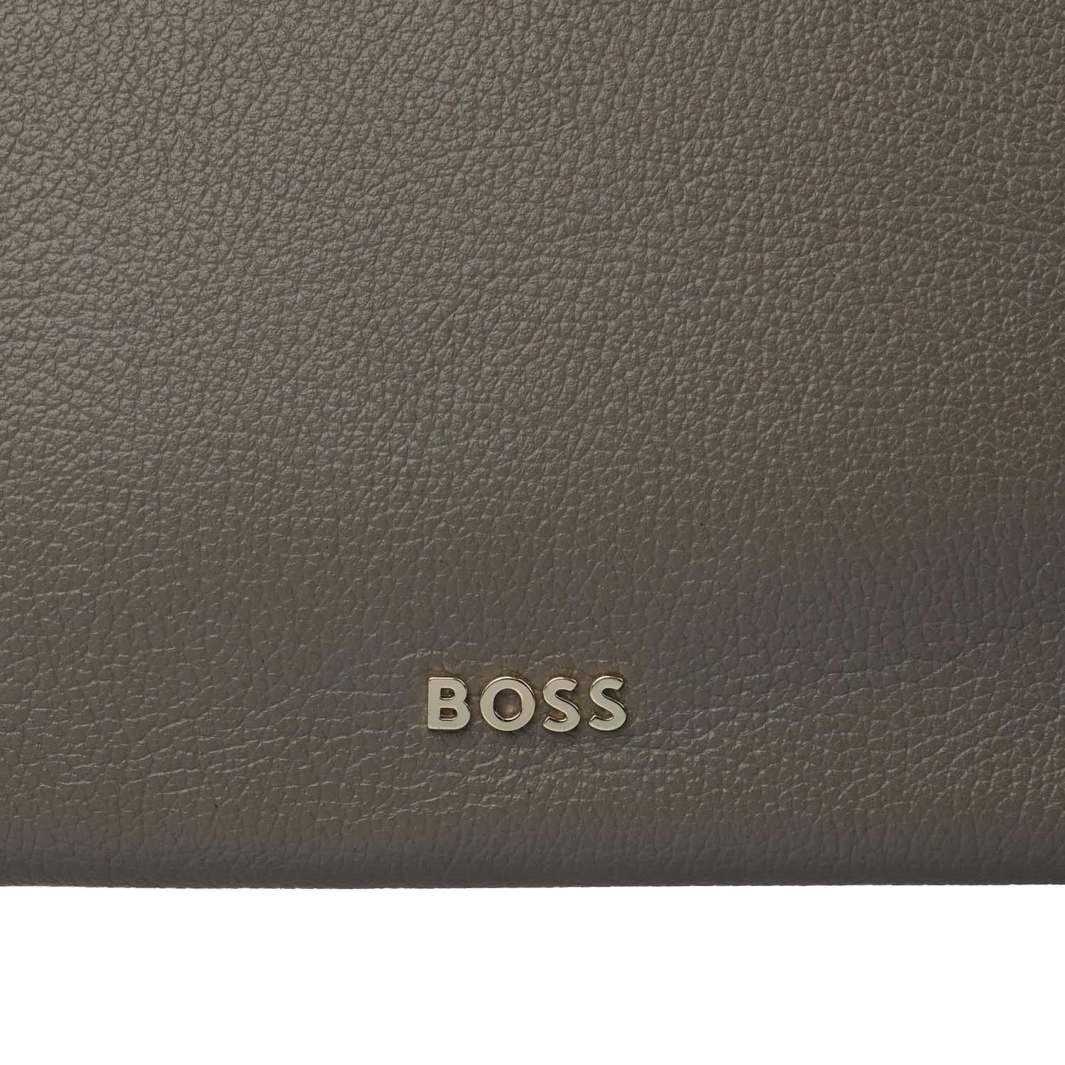 Brown - Lifestyle - Boss Alyce Hobo Cow Leather Shopper Bag