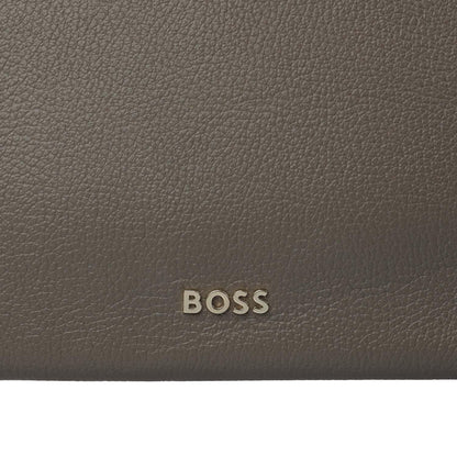 Brown - Lifestyle - Boss Alyce Hobo Cow Leather Shopper Bag