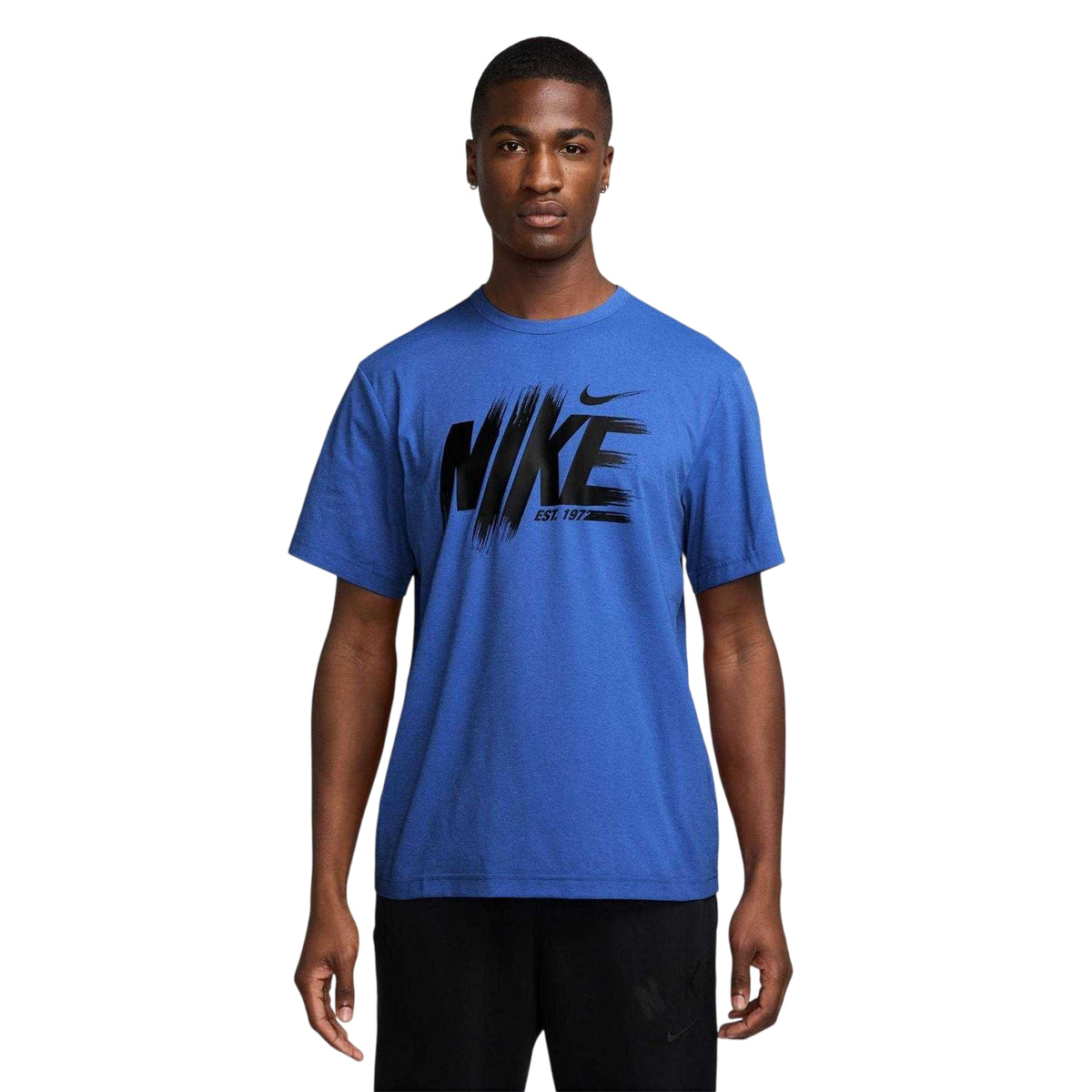 Blue - Front - Nike Mens Hyverse Dri-FIT T-Shirt