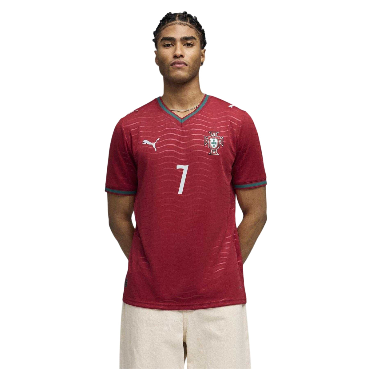 Team Power Red - Side - Puma Mens Ronaldo World Cup 2026 Portugal FC Regular Football Shirt