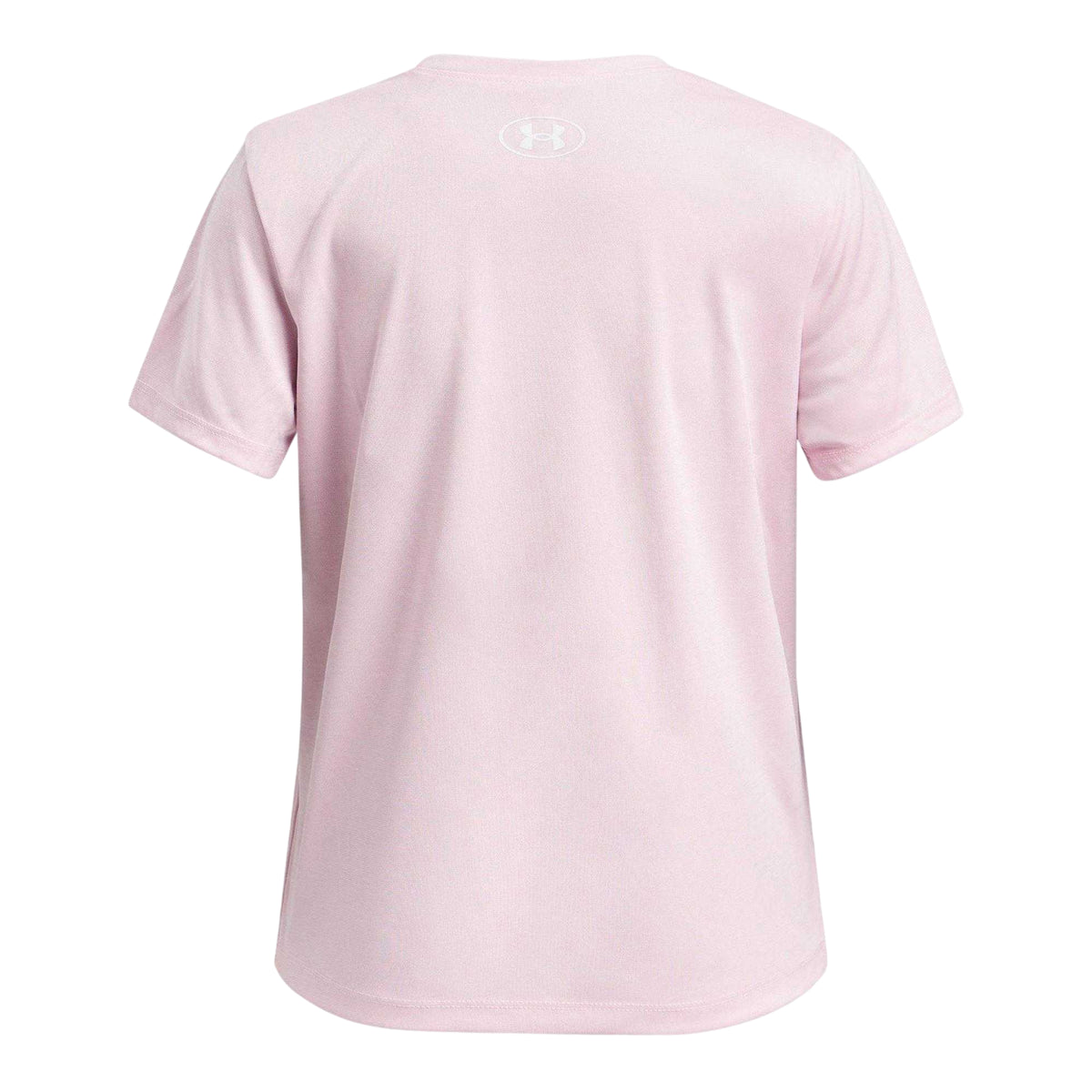 Pink - Back - Under Armour Girls Tech Wordmark T-Shirt