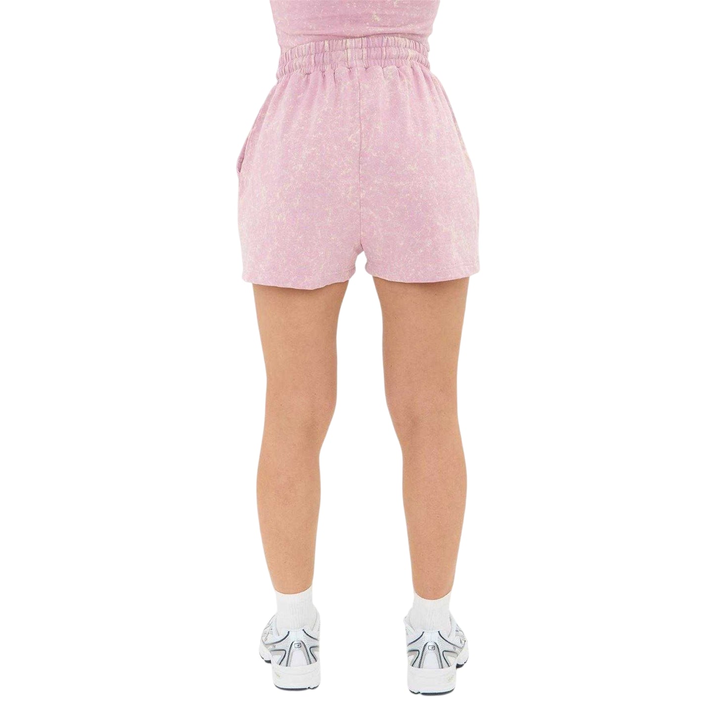 Dusty Pink - Back - I Saw It First Womens-Ladies Cotton Blend Relaxed Fit Shorts