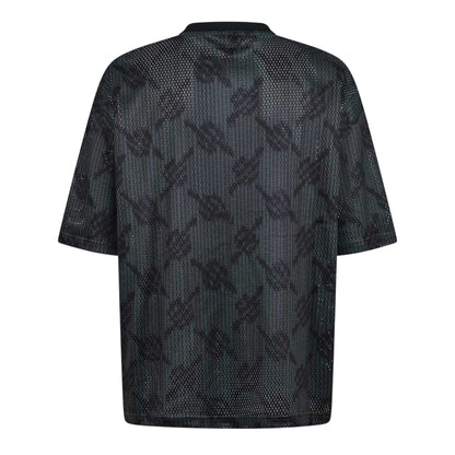 Black - Back - Daily Paper Mens Logo Mesh T-Shirt