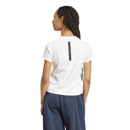 White - Back - Adidas Womens-Ladies ZNE T-Shirt