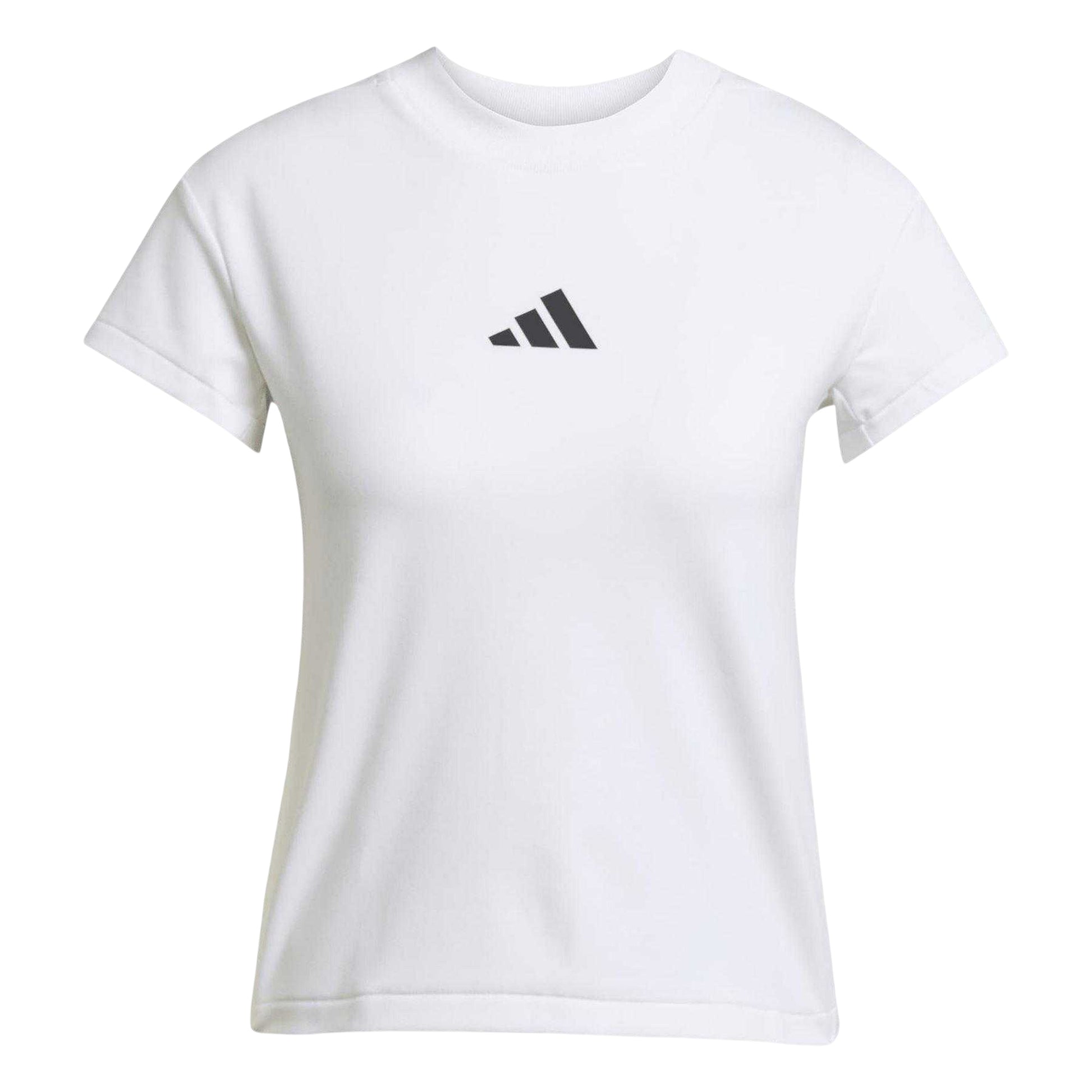 White - Front - Adidas Womens-Ladies ZNE T-Shirt