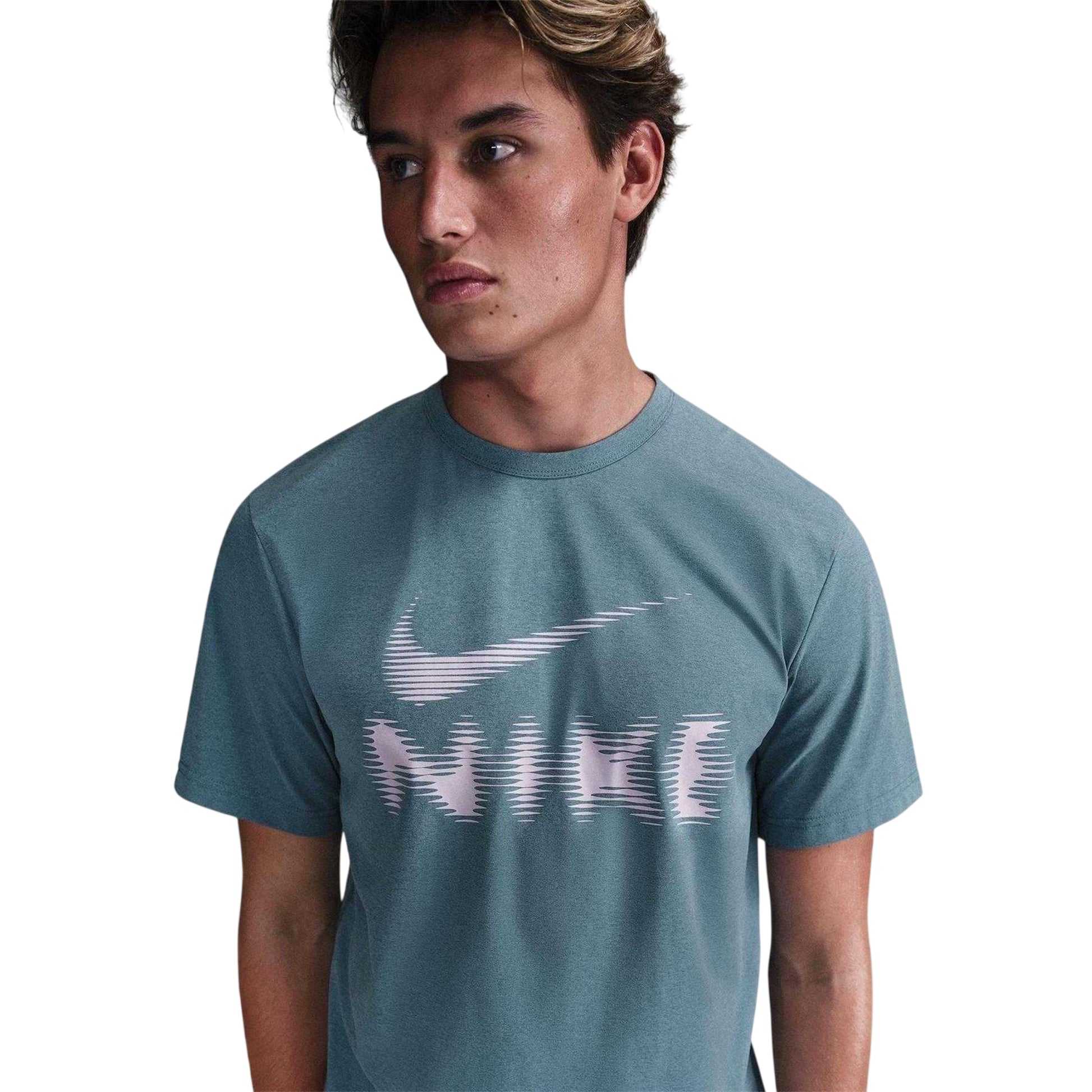 Smokey Blue - Side - Nike Mens Hyverse Dri-FIT T-Shirt