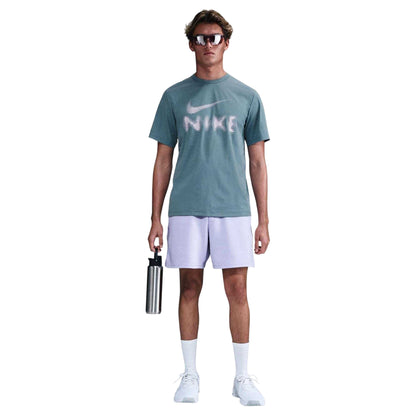 Smokey Blue - Front - Nike Mens Hyverse Dri-FIT T-Shirt