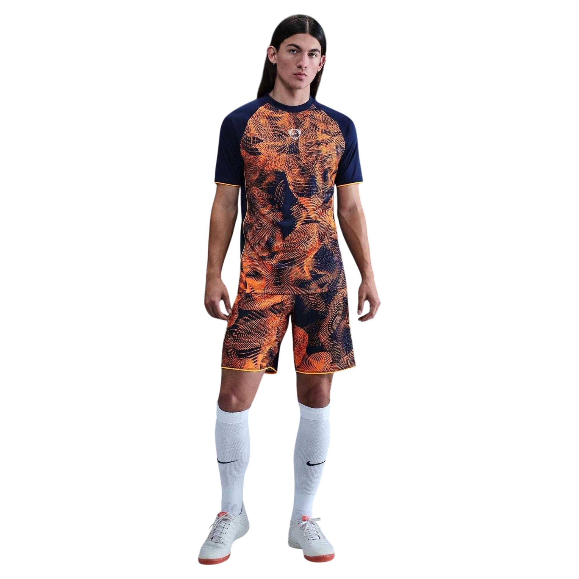 Blue-Orange - Front - Nike Mens Academy Dri-FIT T-Shirt