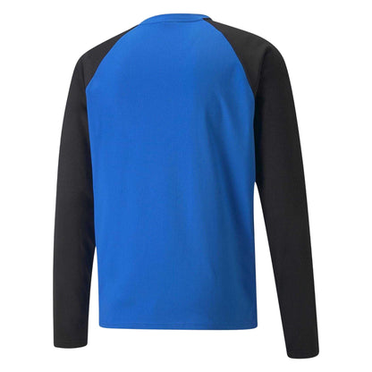 Electric Blue-Black - Back - Puma Mens TeamLIGA Long-Sleeved T-Shirt