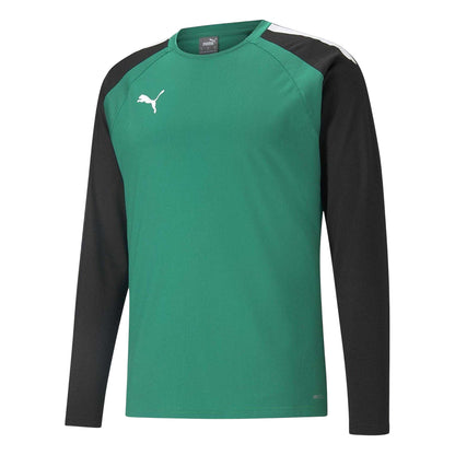Green-Black - Front - Puma Mens TeamLIGA Long-Sleeved T-Shirt