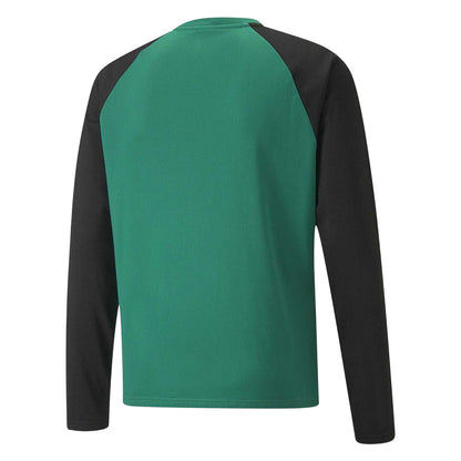 Green-Black - Back - Puma Mens TeamLIGA Long-Sleeved T-Shirt