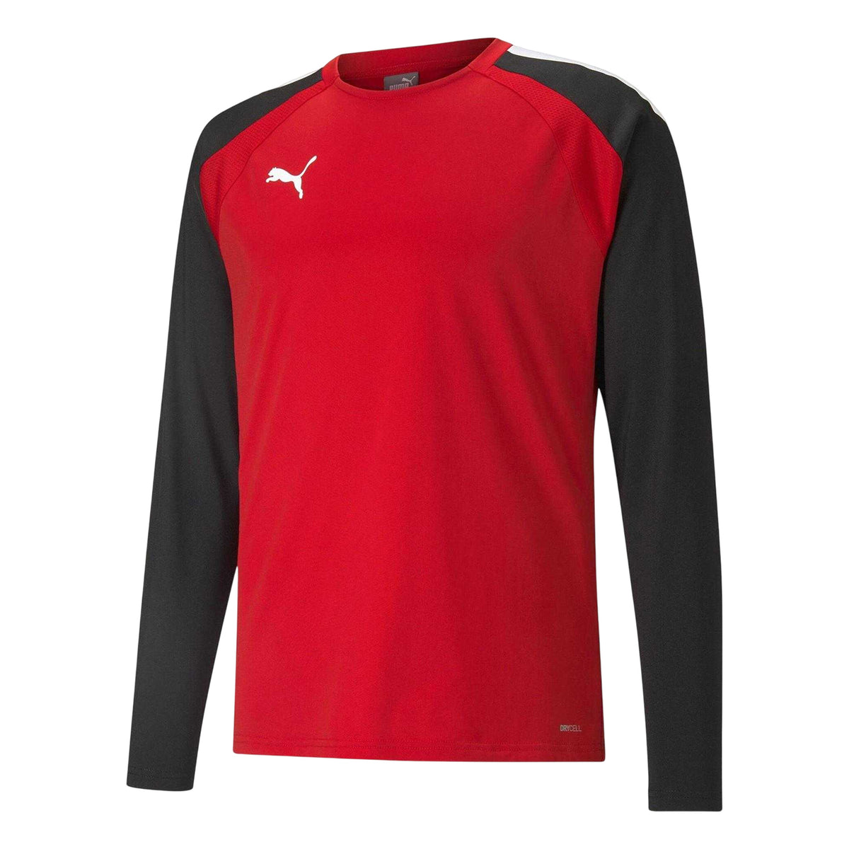 Red-Black - Front - Puma Mens TeamLIGA Long-Sleeved T-Shirt