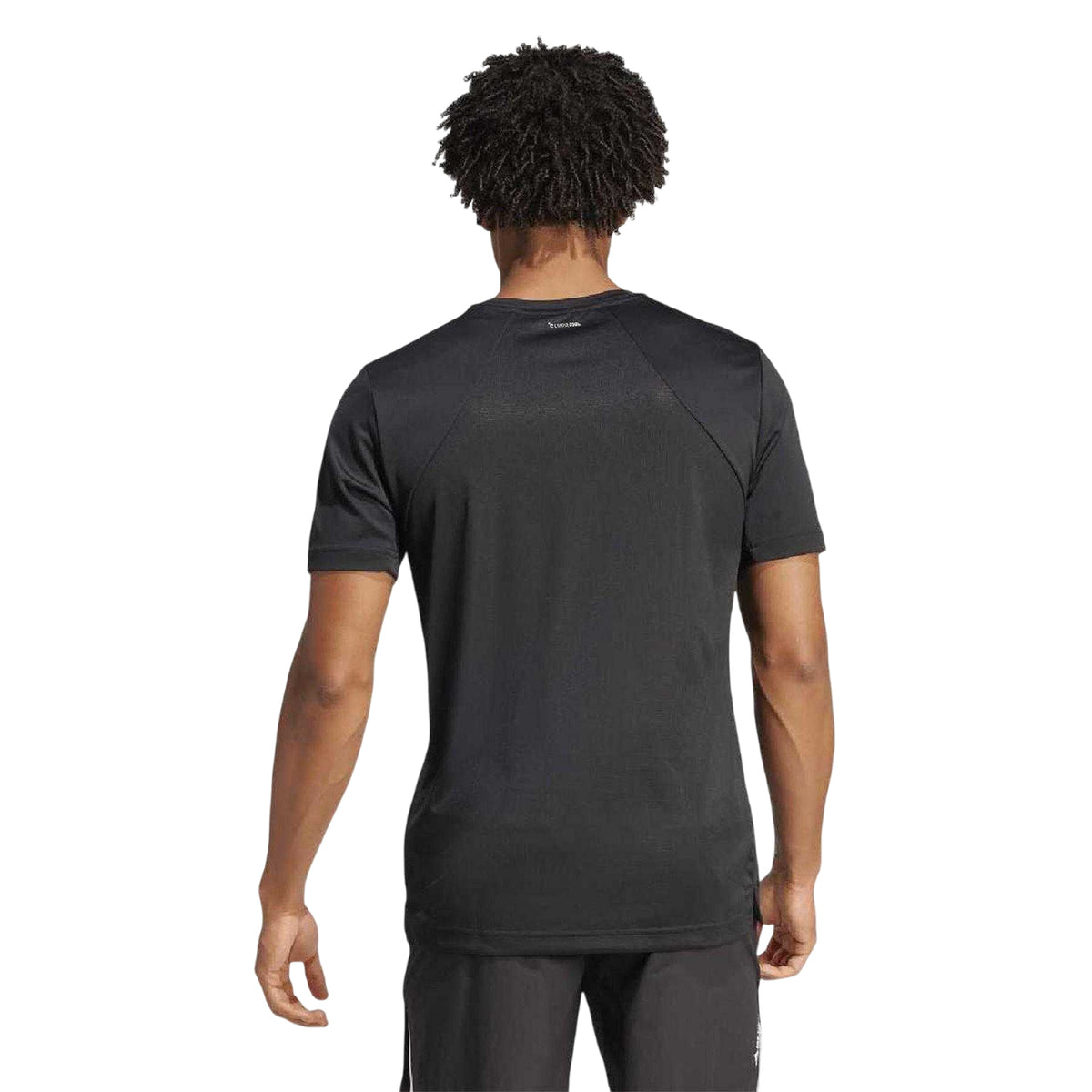 Black - Back - Adidas Mens Tech T-Shirt