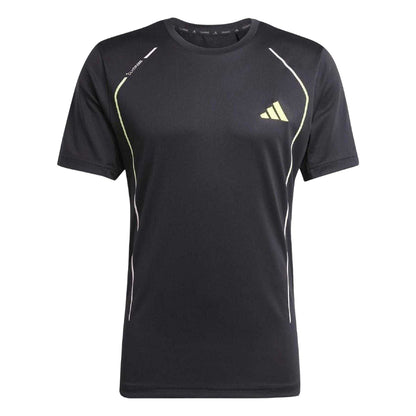 Black - Front - Adidas Mens Tech T-Shirt
