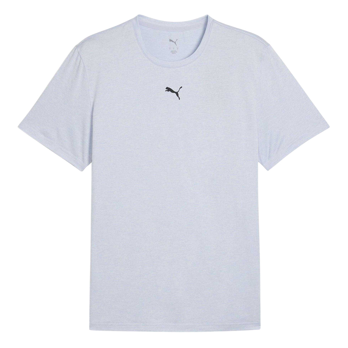 Grey Heather - Front - Puma Mens Essentials Logo Regular T-Shirt