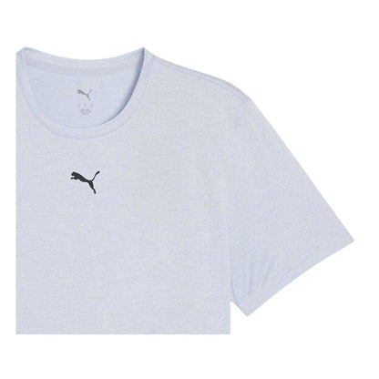 Grey Heather - Back - Puma Mens Essentials Logo Regular T-Shirt