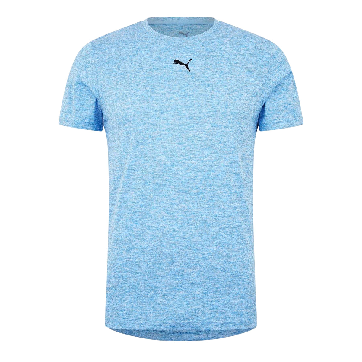 Light Blue - Front - Puma Mens Essentials Logo Regular T-Shirt
