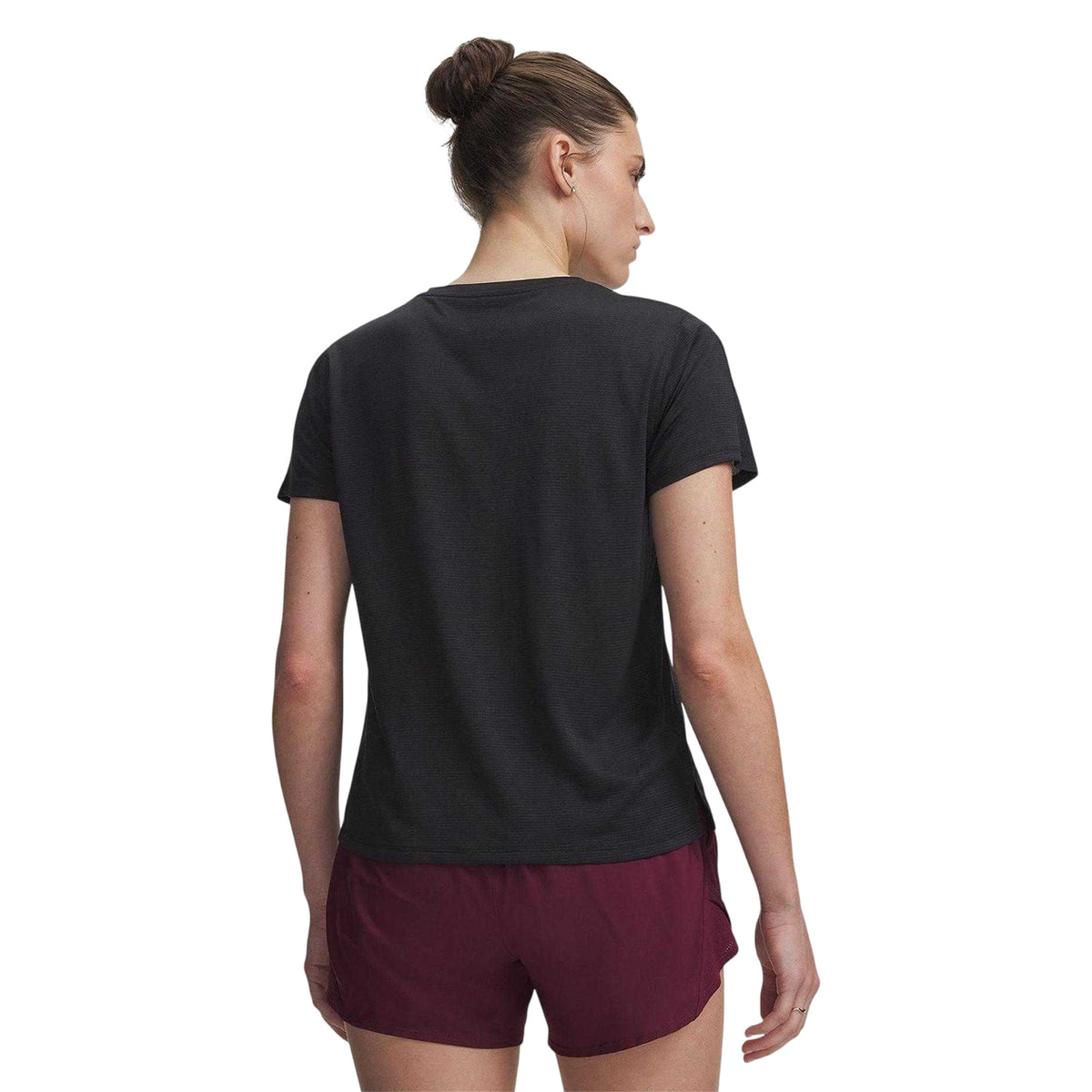 Black - Back - Under Armour Womens-Ladies Velociti T-Shirt