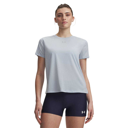 Blue Grey - Front - Under Armour Womens-Ladies Velociti T-Shirt