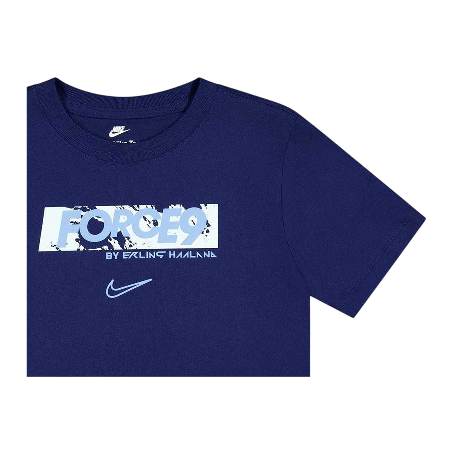 Blue - Back - Nike Childrens-Kids Haaland Football T-Shirt