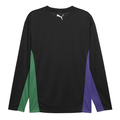 Black - Back - Puma Mens Hoopaverse Shooting Performance Long-Sleeved Top