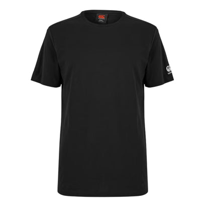Black - Front - Canterbury Mens Club Dry Rugby T-Shirt