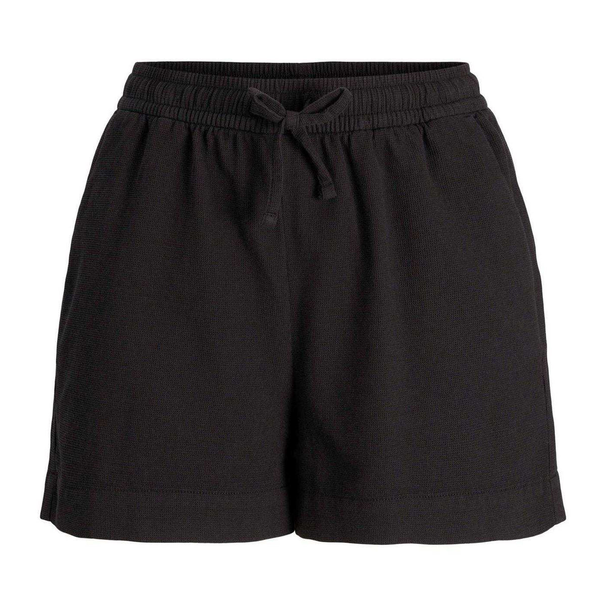 Black - Front - JJXX Womens-Ladies Waffle Shorts