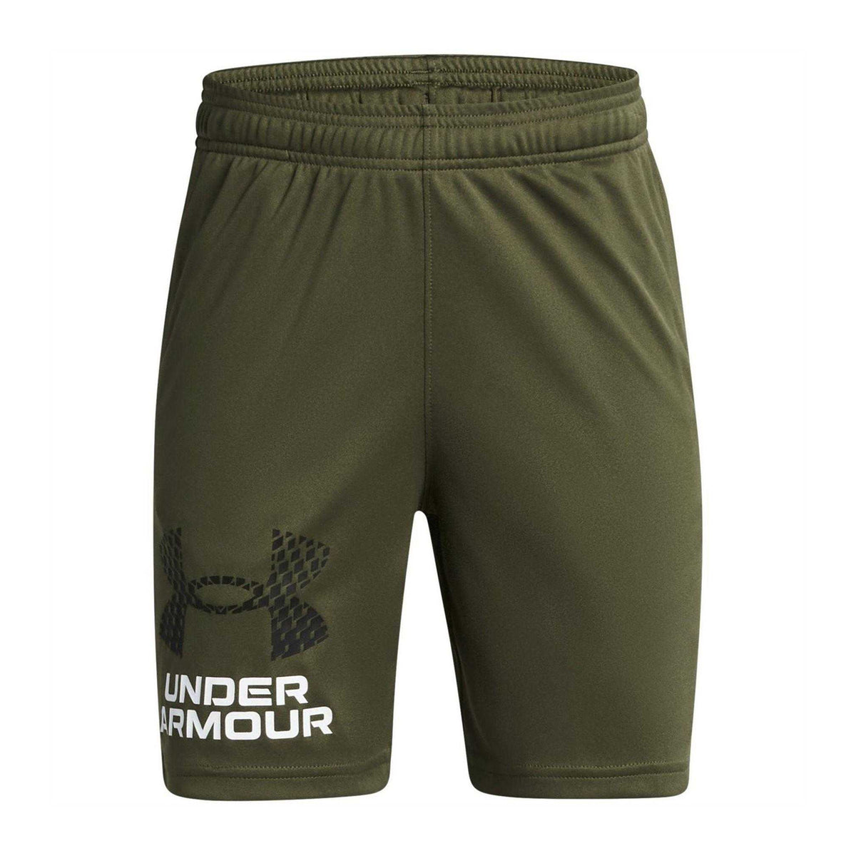 Green - Front - Under Armour Childrens-Kids Tech Elasticated Waist Shorts
