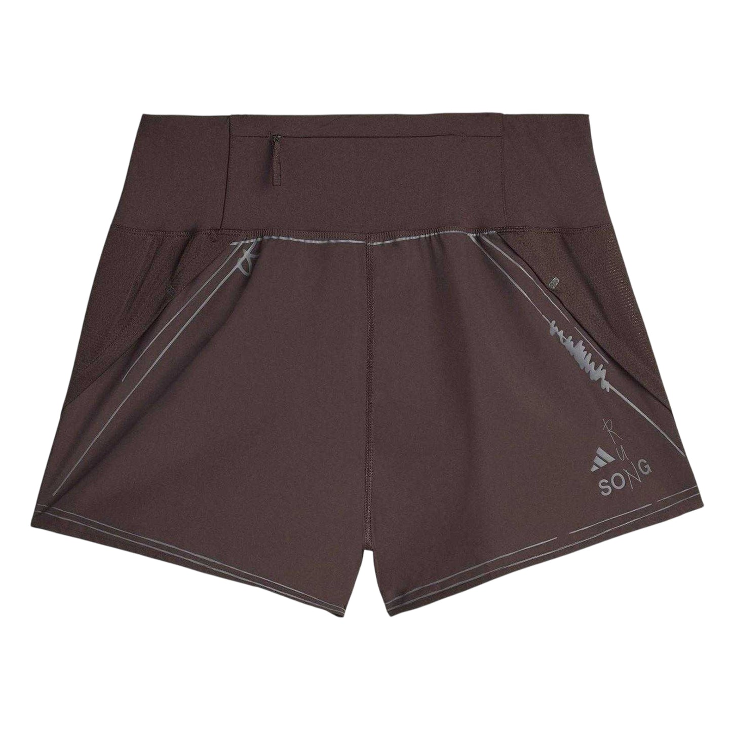 Coffee - Back - Adidas Womens-Ladies Song For The Mute Regular Running Shorts