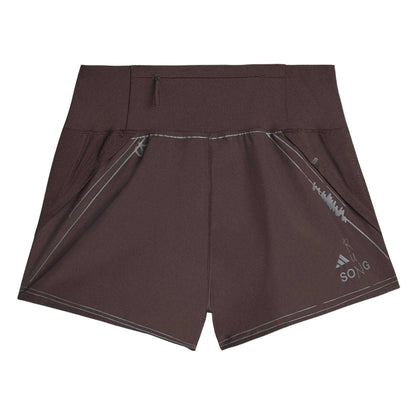 Coffee - Back - Adidas Womens-Ladies Song For The Mute Regular Running Shorts